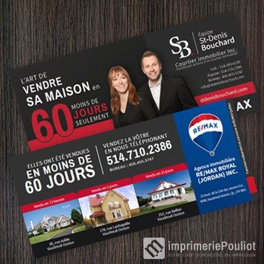 Impression flyer courtier immobilier