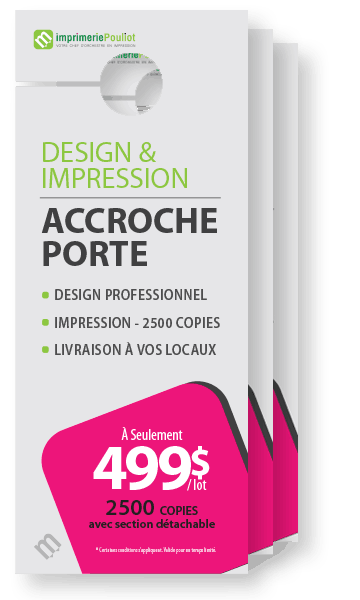 Impression Accroche Porte Professionnel | ImpriemeriePouliot.ca